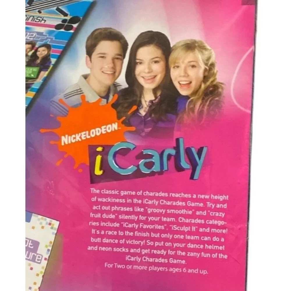 Nickelodeon iCarly‎ Charades Game Family Board Game 2008 New Sealed
